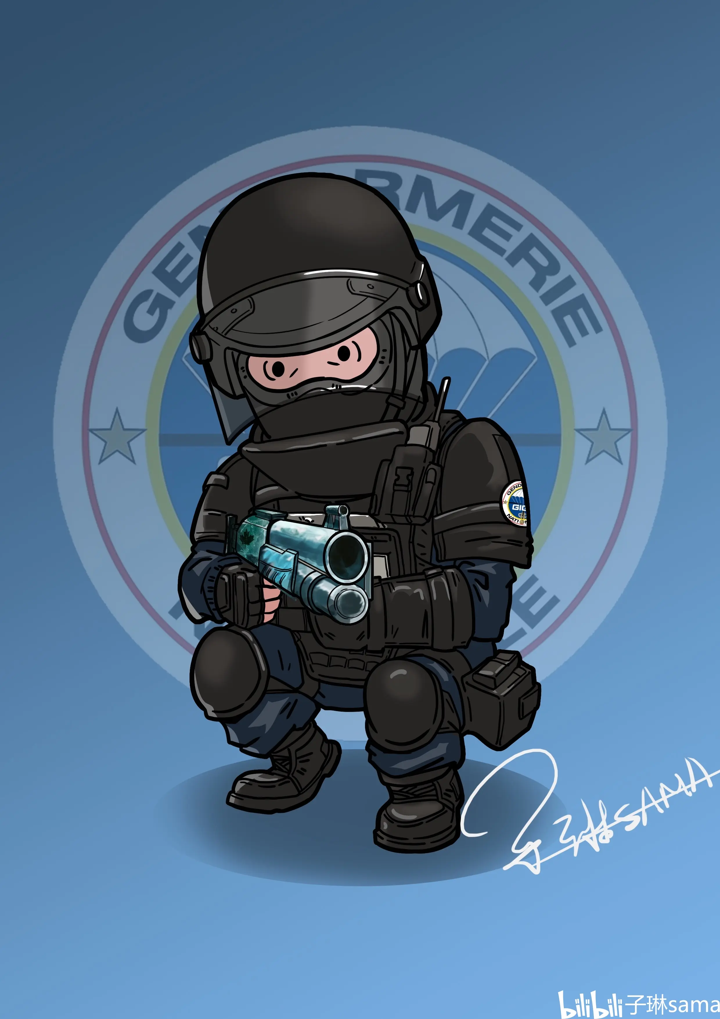 彩虹六号同人图|个人屑作:)