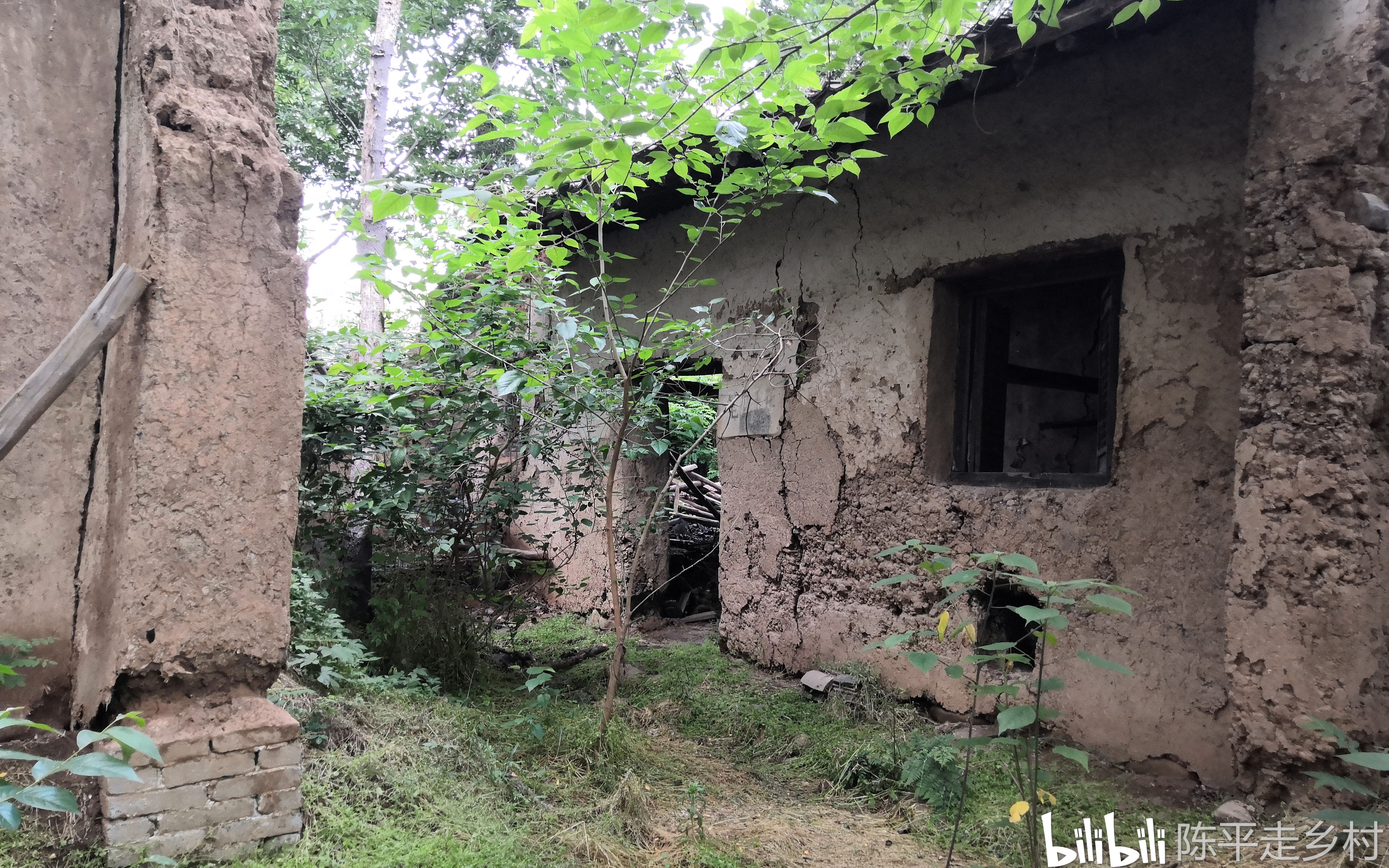 正房的右侧边有一座厢房,厢房还可以清晰的看出房子的轮廓,虽然年代