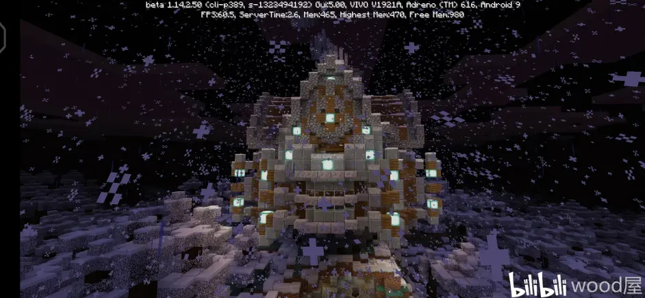 Minecraft建筑 雪地熔炉 冰霜别野 哔哩哔哩