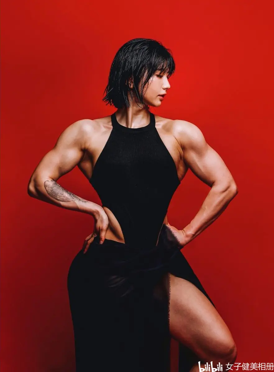 亚洲肌肉女jae rin kim的大块头强健体魄