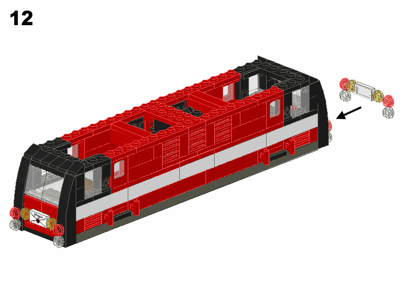 乐高火车 lego 10183 制作图纸 -vol.1