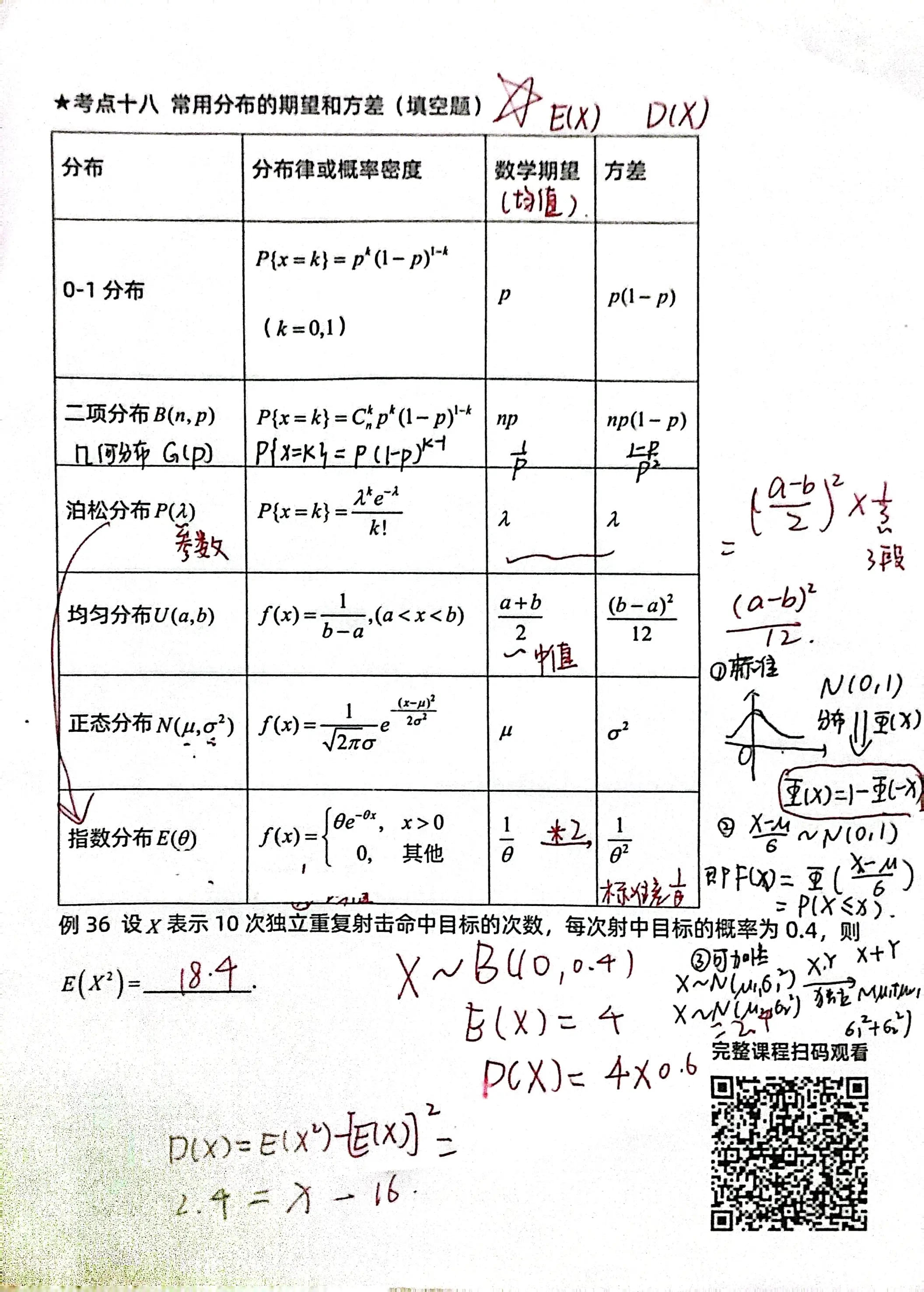 概率论与数理统计》知识点汇总