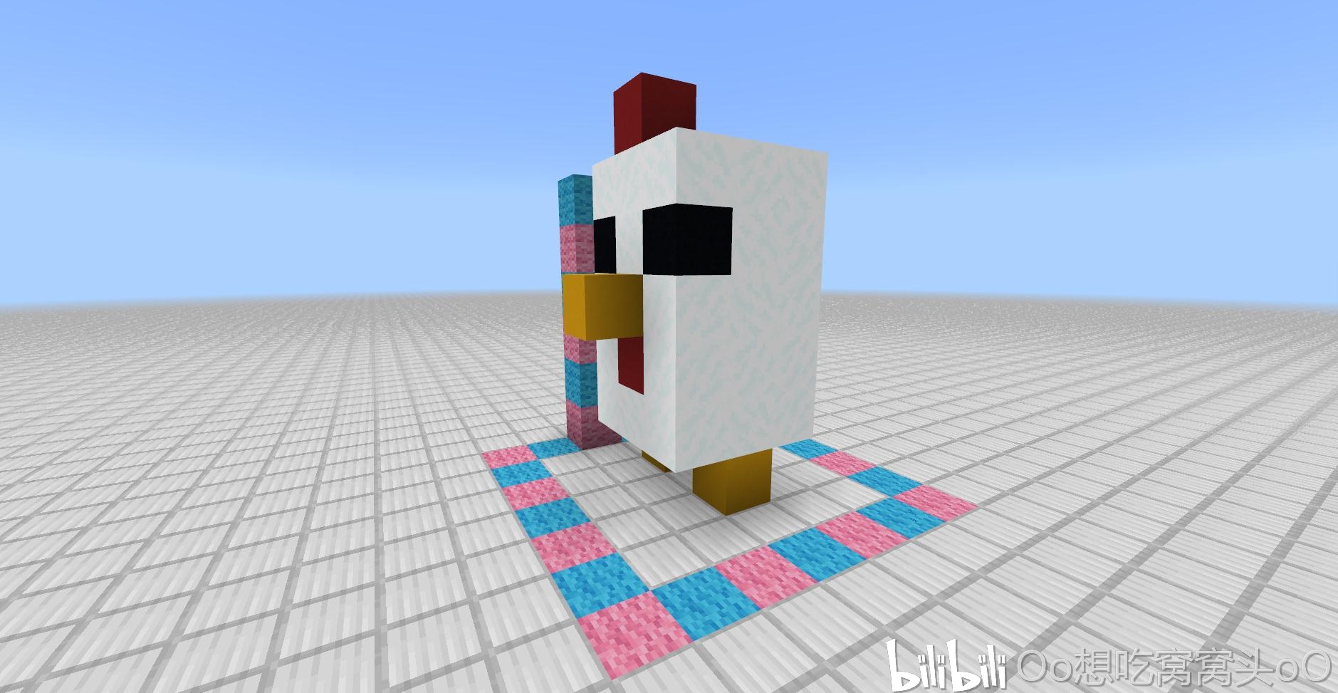 我的世界小小鸡雕像