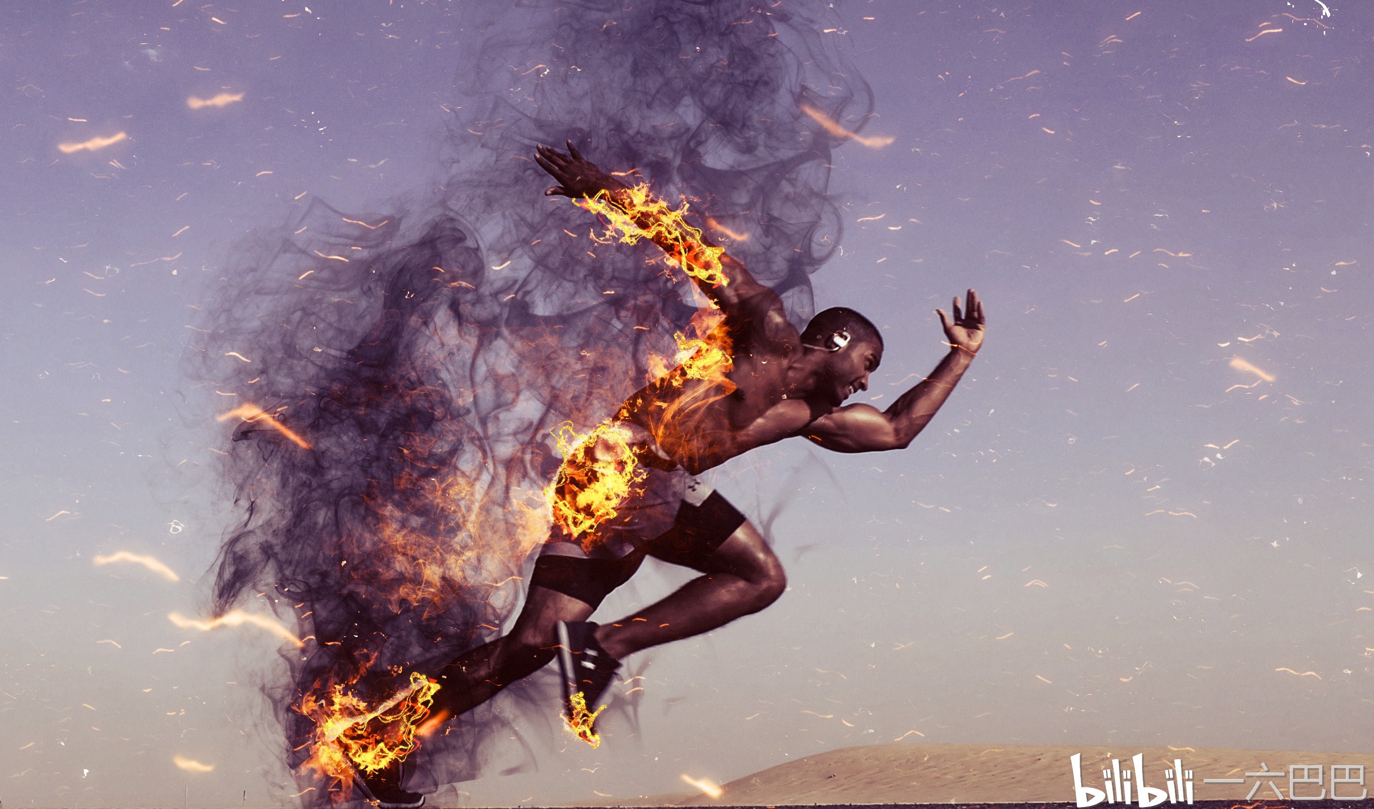 这款ps火焰特效动作太酷了,一步做成逼真的火焰后期特效,分享给小伙伴