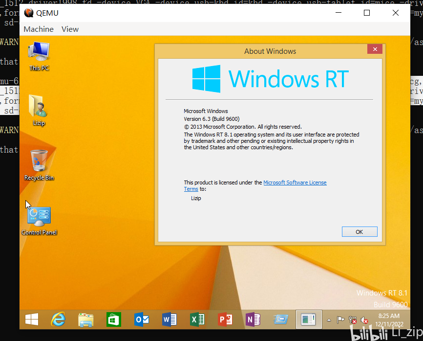  qemu windows rt 8 1build9600 rtm 