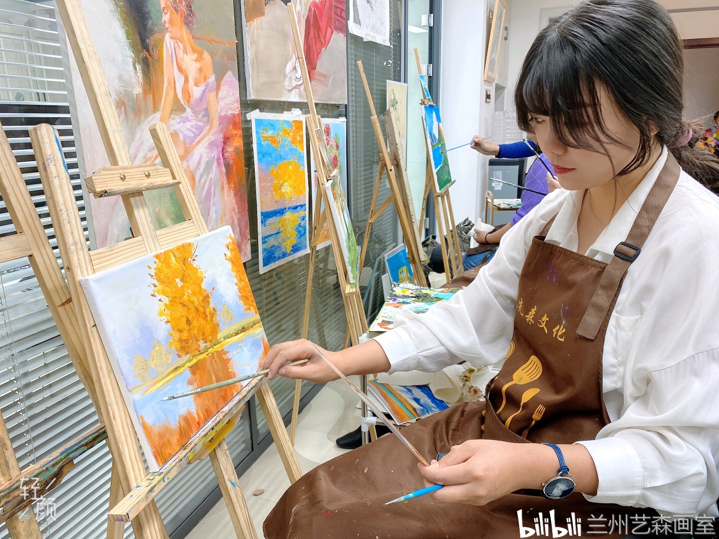 兰州艺森成人画室/零基础绘画/成年人学习国画书法油画水彩彩铅素描等