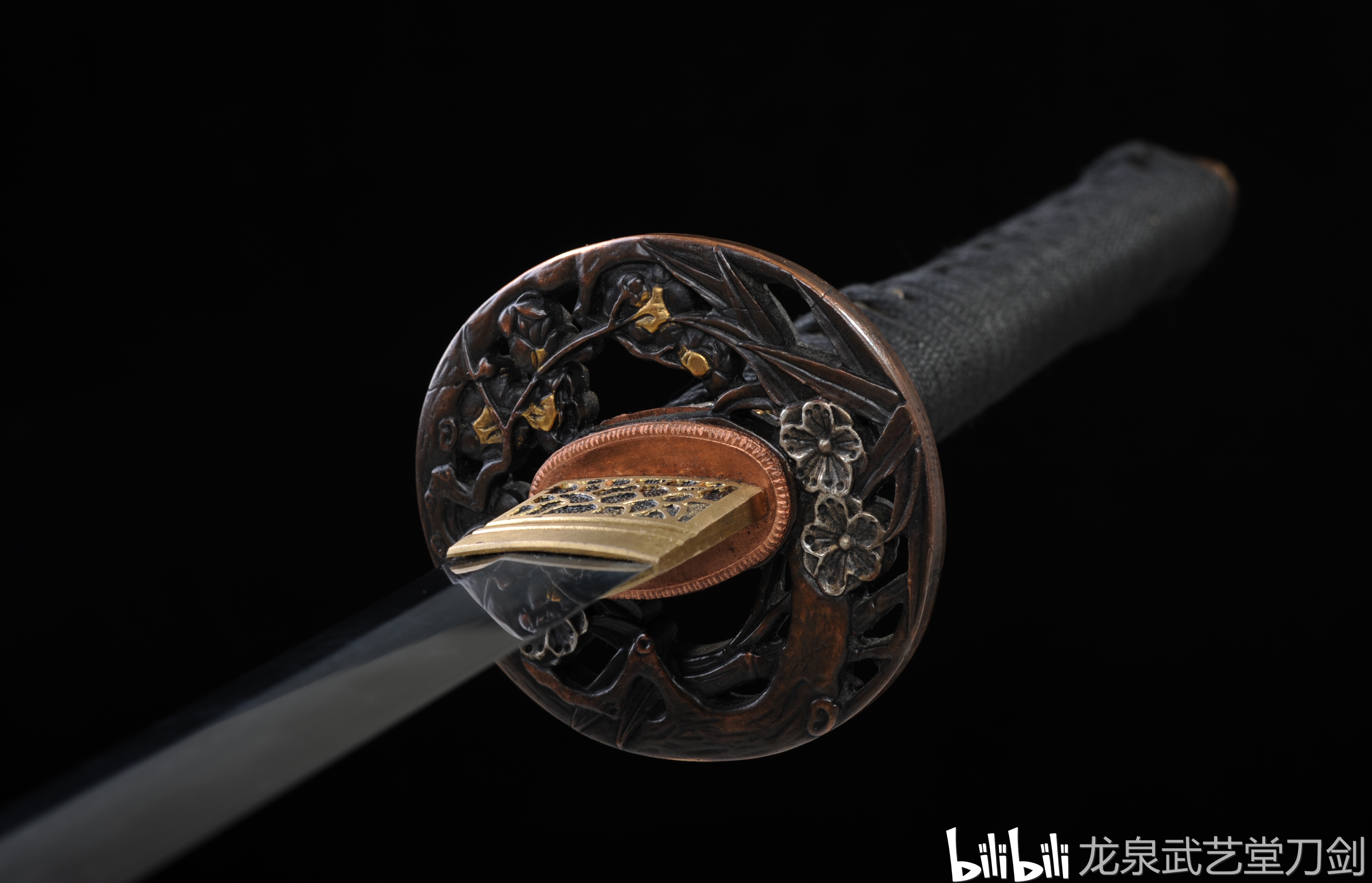 花纹钢烧刃蜻蜓武士刀