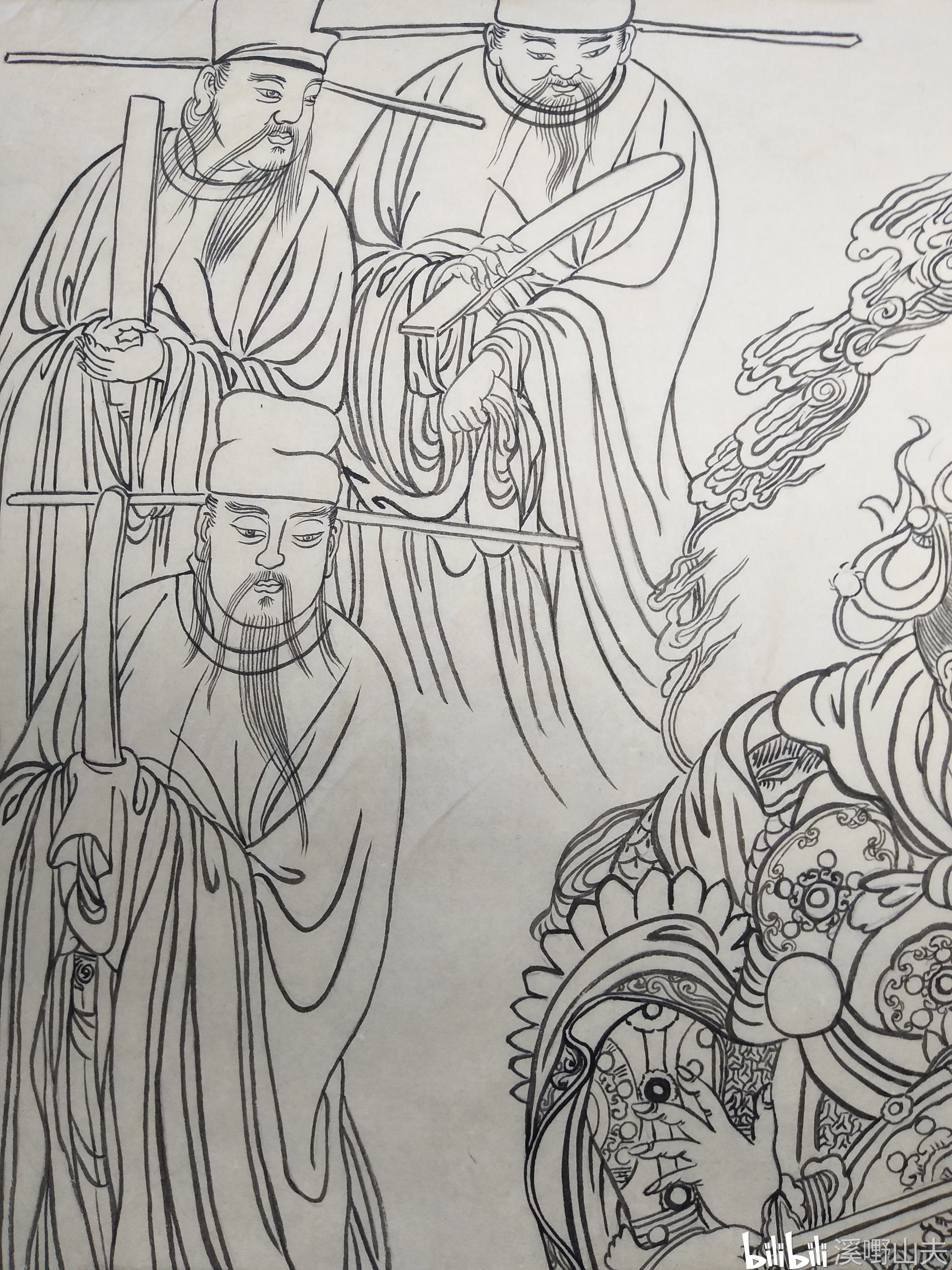 青龙星君临摹示范分步