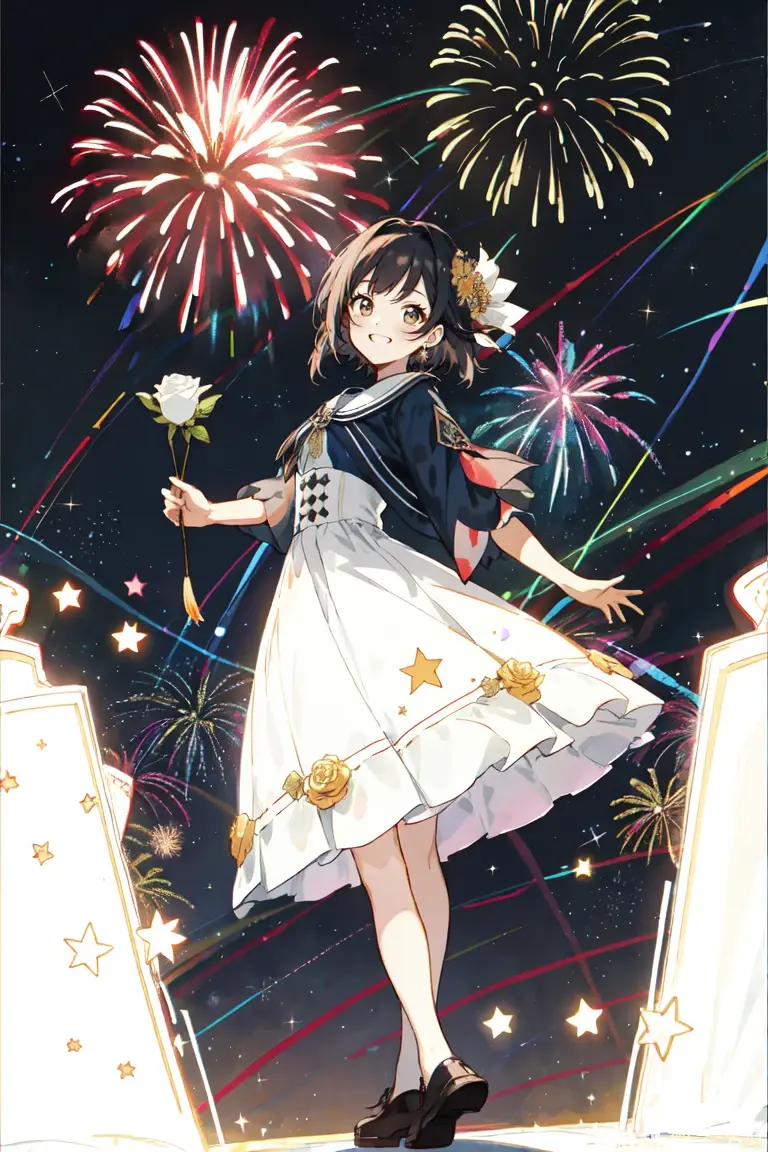 二次元美图分享(ai向)07:烟花和美少女 - 哔哩哔哩