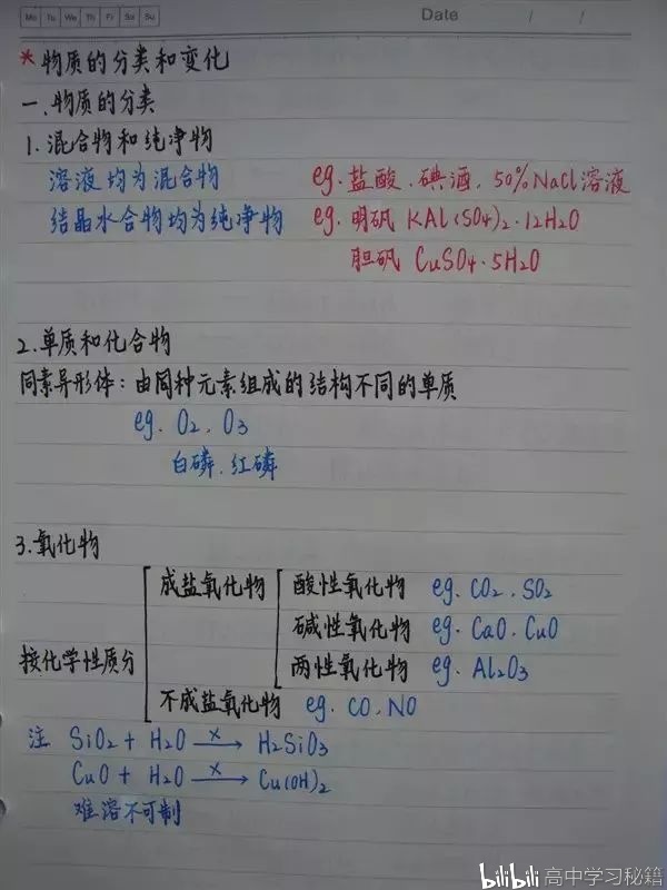 衡水中学学霸 手写高中化学高清笔记曝光!就靠这份笔记,化学接近满分!