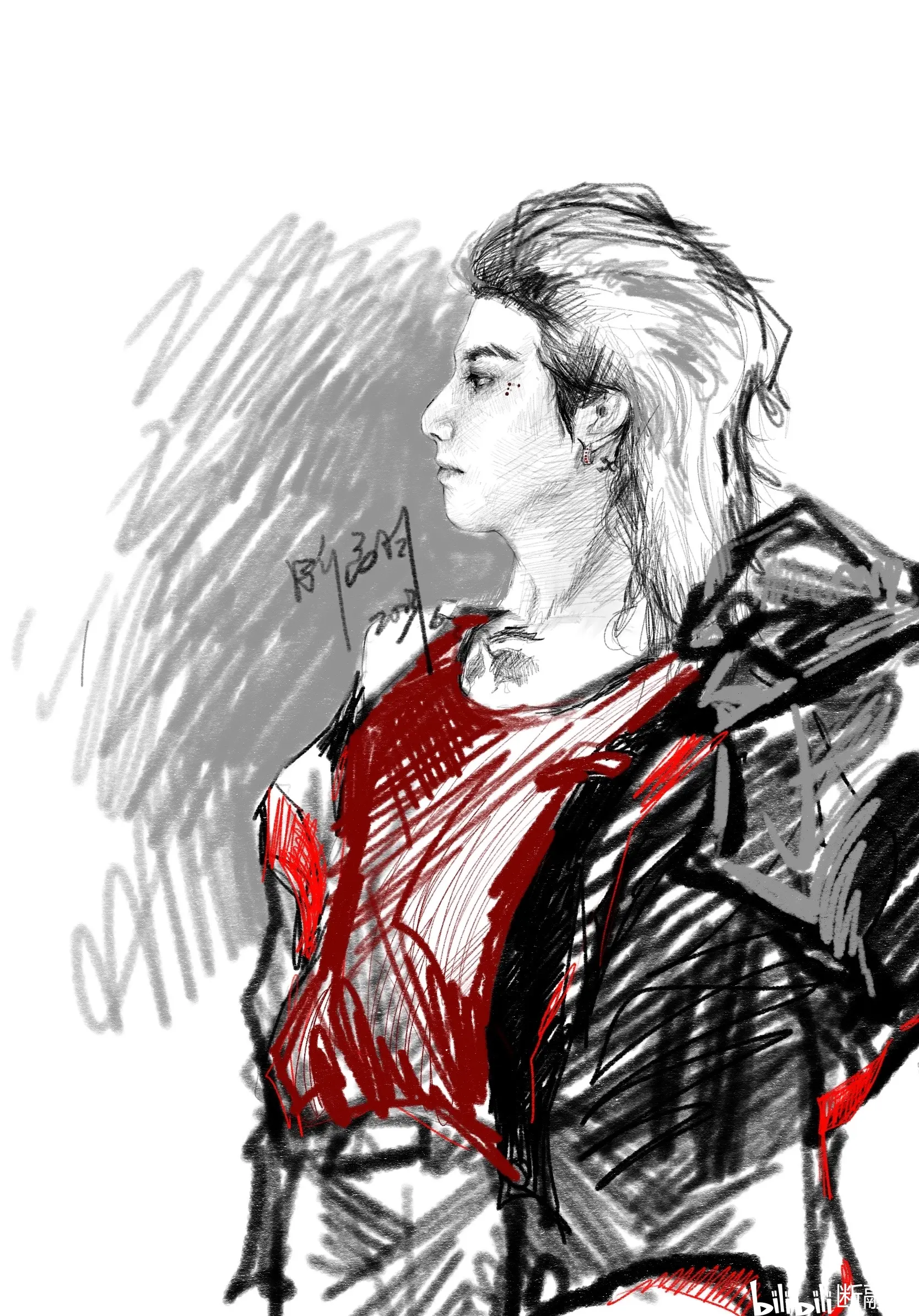 画画华晨宇断爷演唱会造型