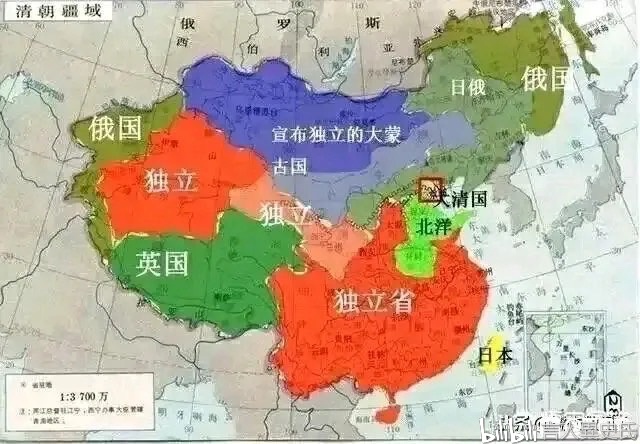 清朝末年世界局势图图片