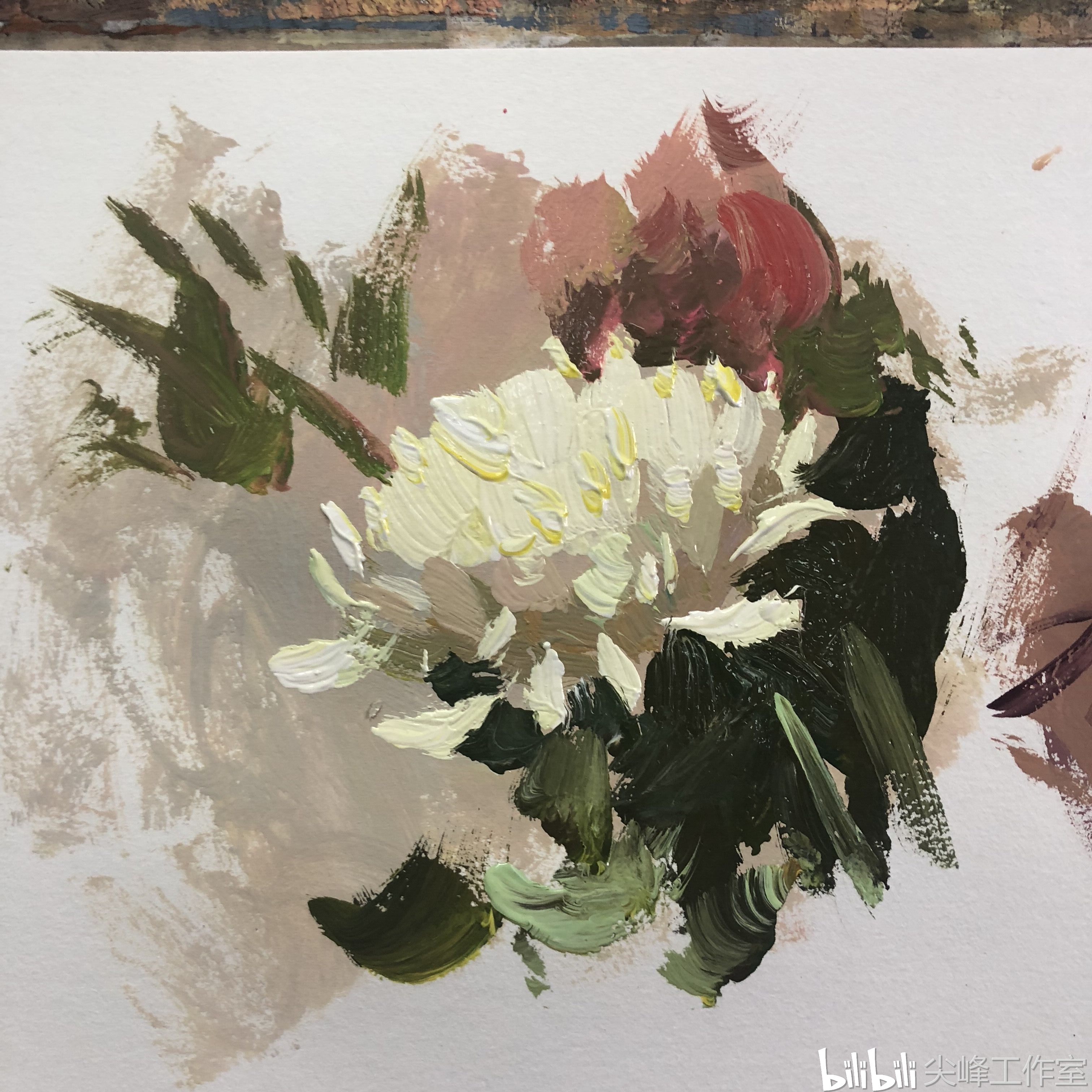 美术基础系列(色彩静物单体)之菊花