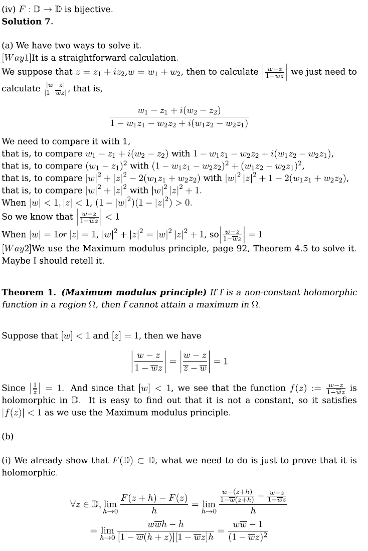 Stein complex analysis 