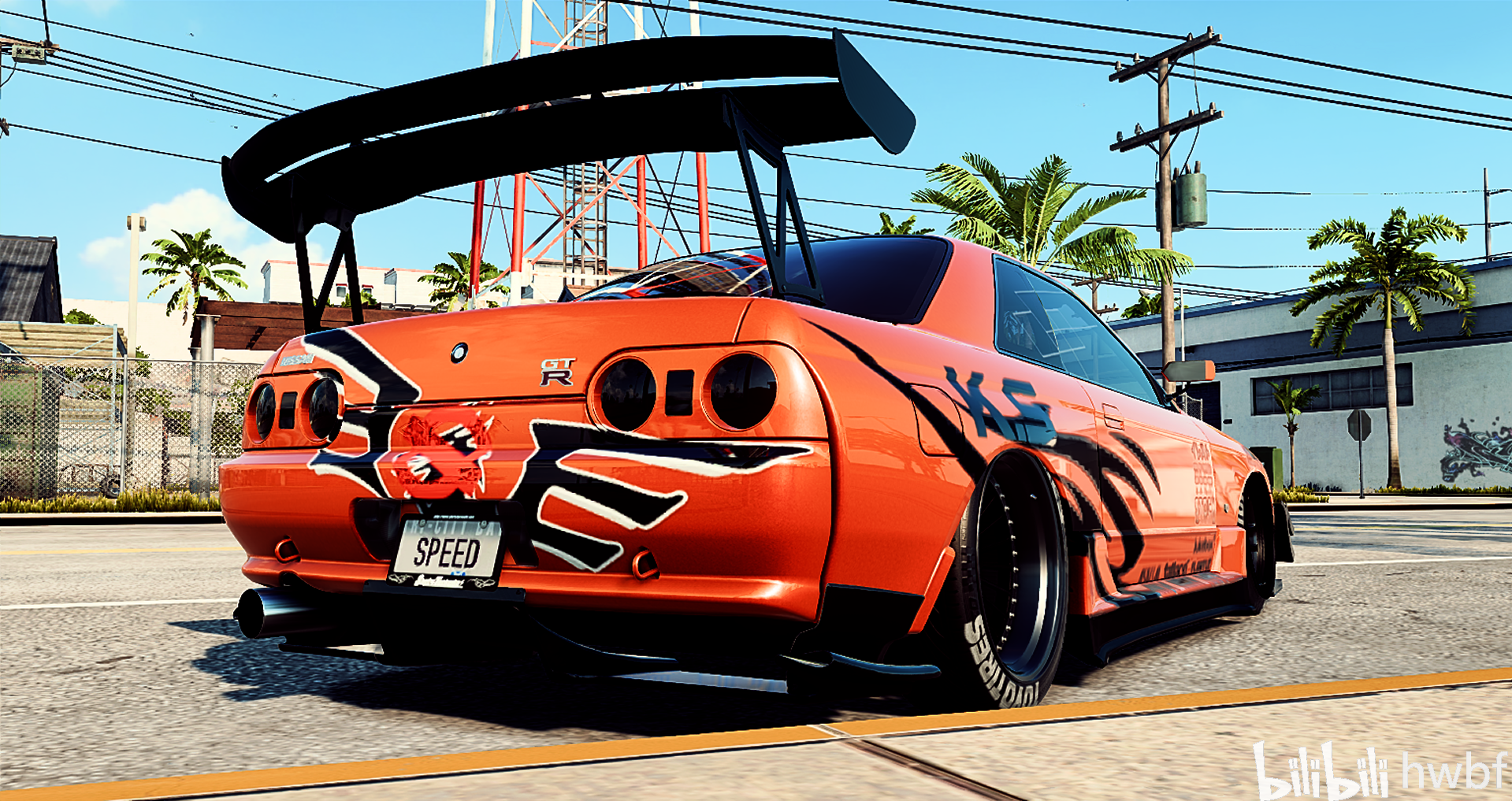 极品飞车21:热度(need for speed:heat)nissan gtr r32 改装案例