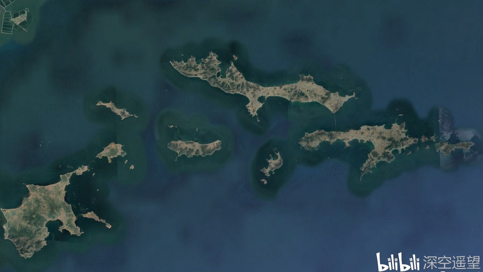 从卫星地图看中国最小的五个县全部是海岛县最小仅56平方公里