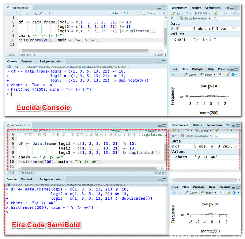 Rstudio 4 appearance 