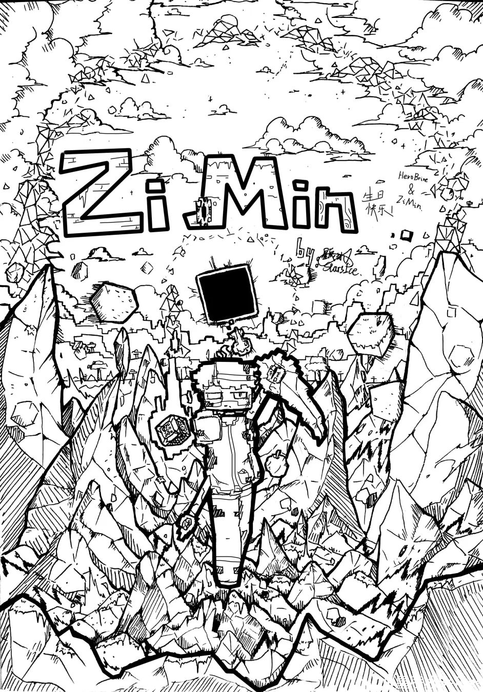 Minecraft 绘画摸鱼 哔哩哔哩