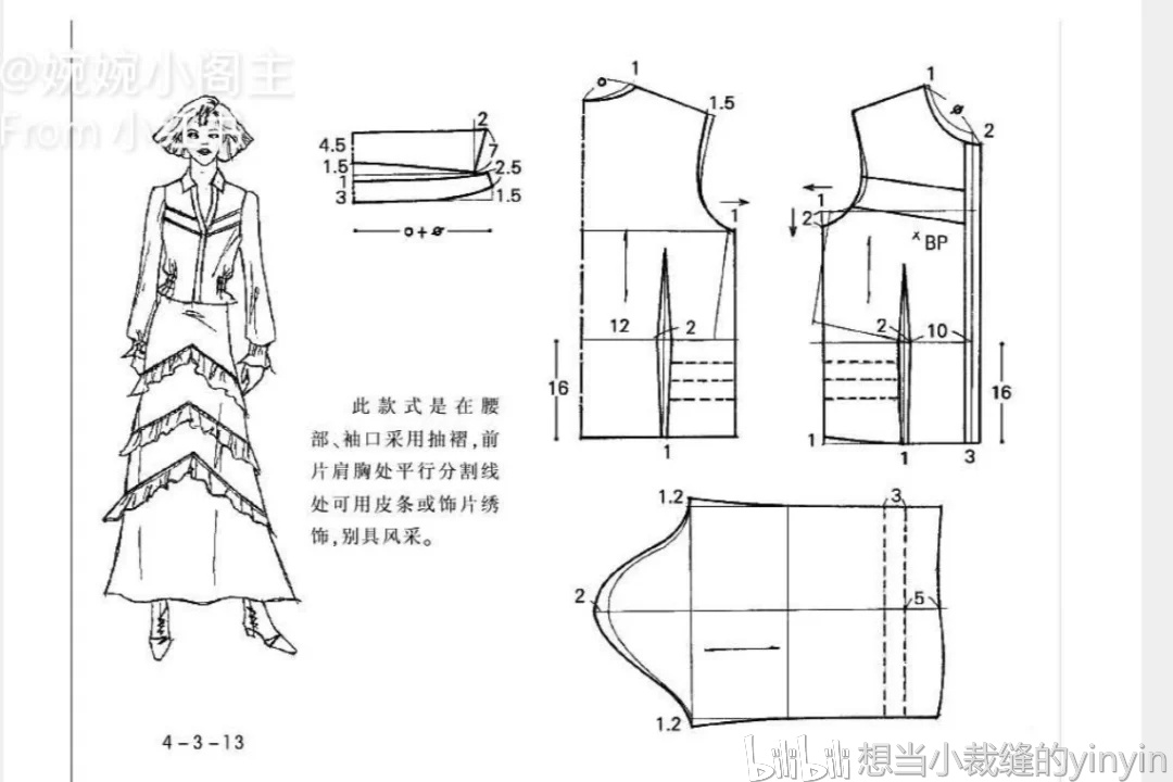 衬衫领子结构图制版图片