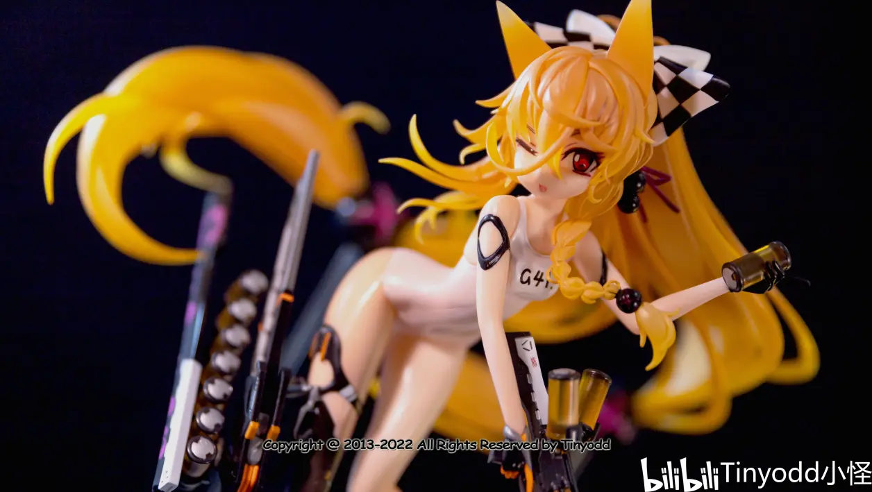 【少女前线】 g41 沙滩朋克 可爱的泳装小狐狸就是你 1/8 gk涂装完