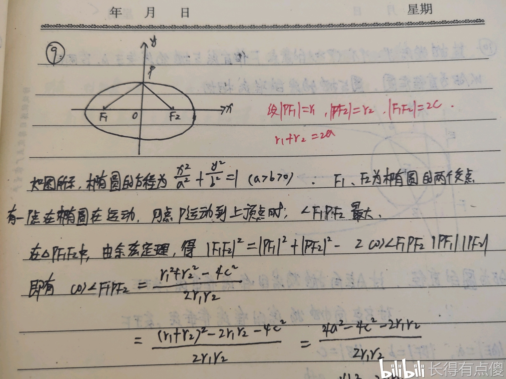 高考数学 圆锥曲线① 哔哩哔哩