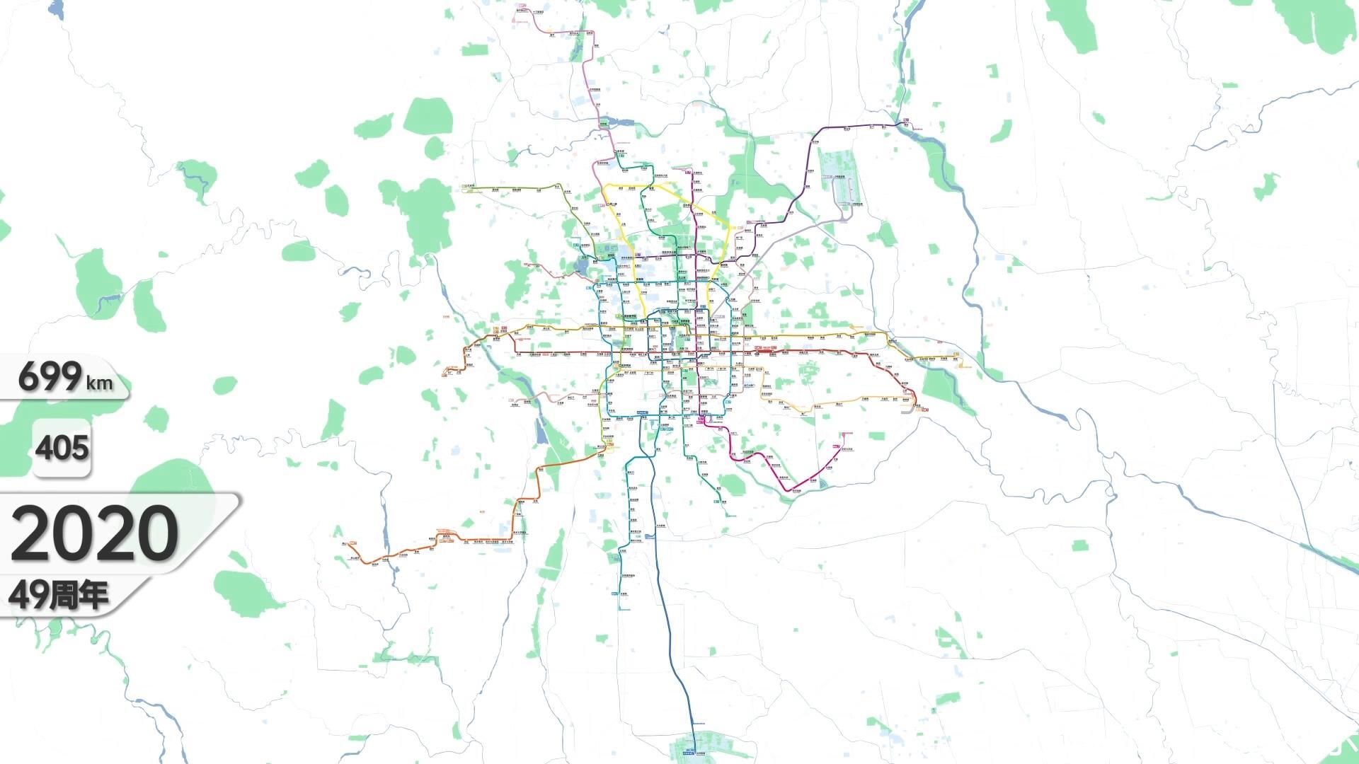 北京地铁 世界上第二大规模的地铁系统发展过程(1971-2028+) - 哔哩哔哩
