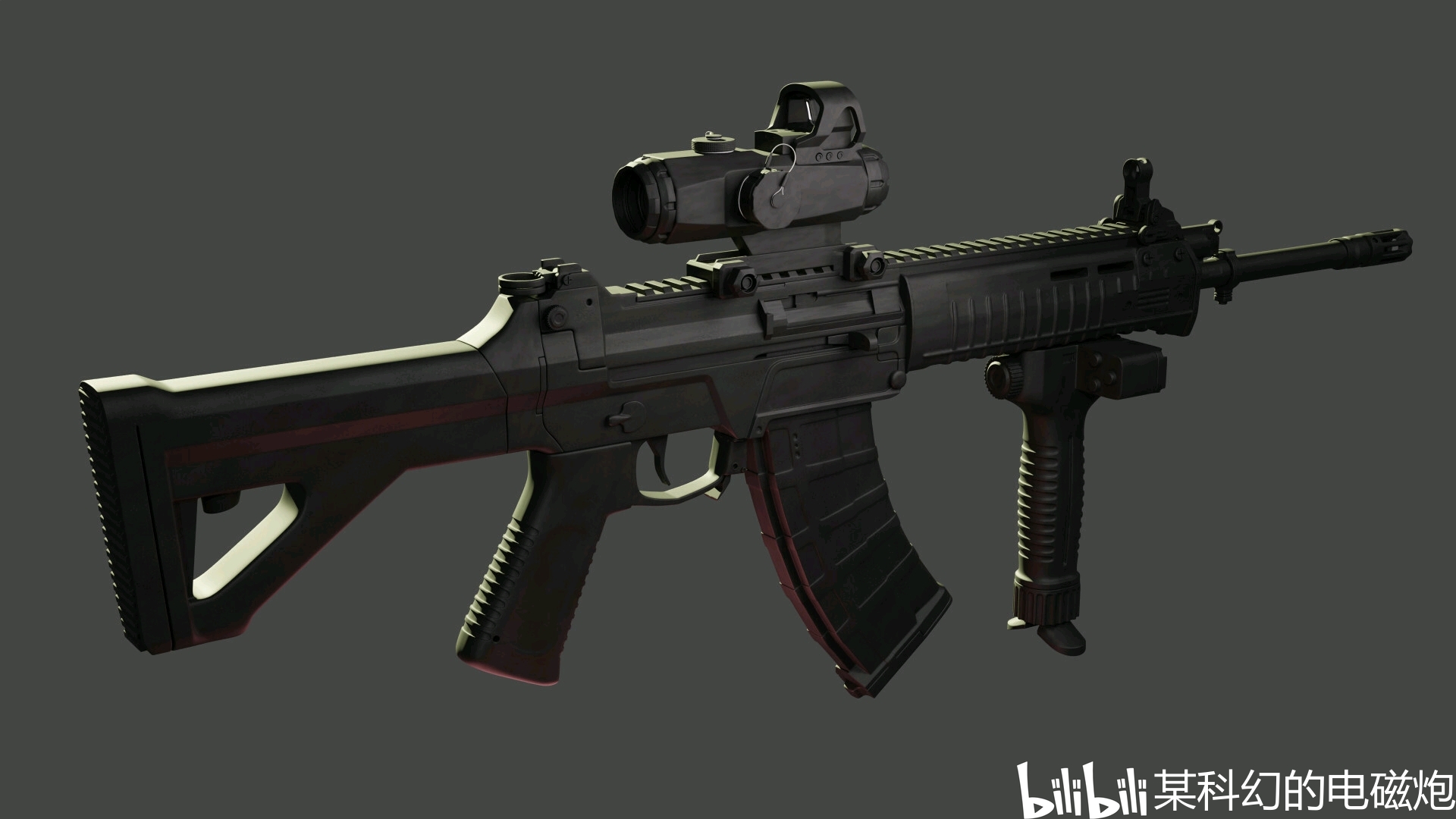 科幻步枪3D模型 - TurboSquid 1063716