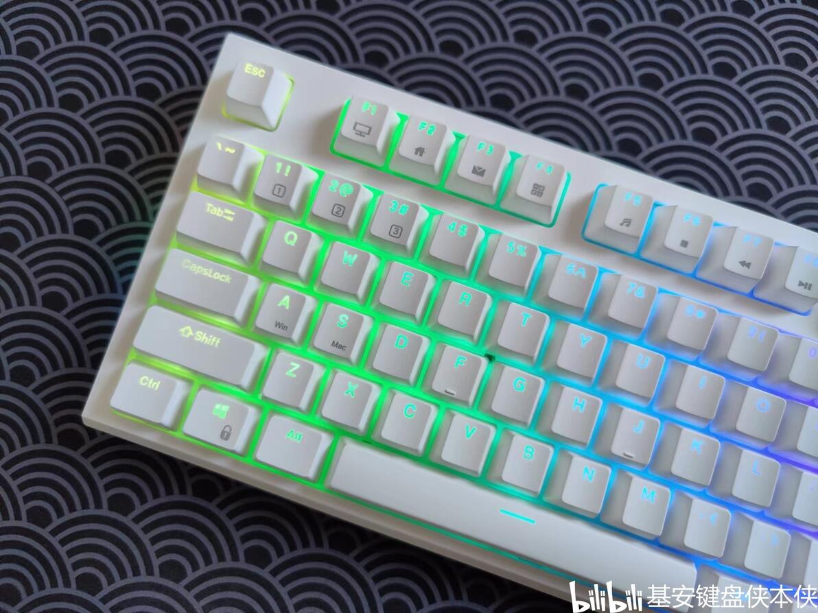 【双键合璧,一击封神】百元王者 无敌的RK R87 K银轴RGB版 超详测评及选购指南 - 哔哩哔哩