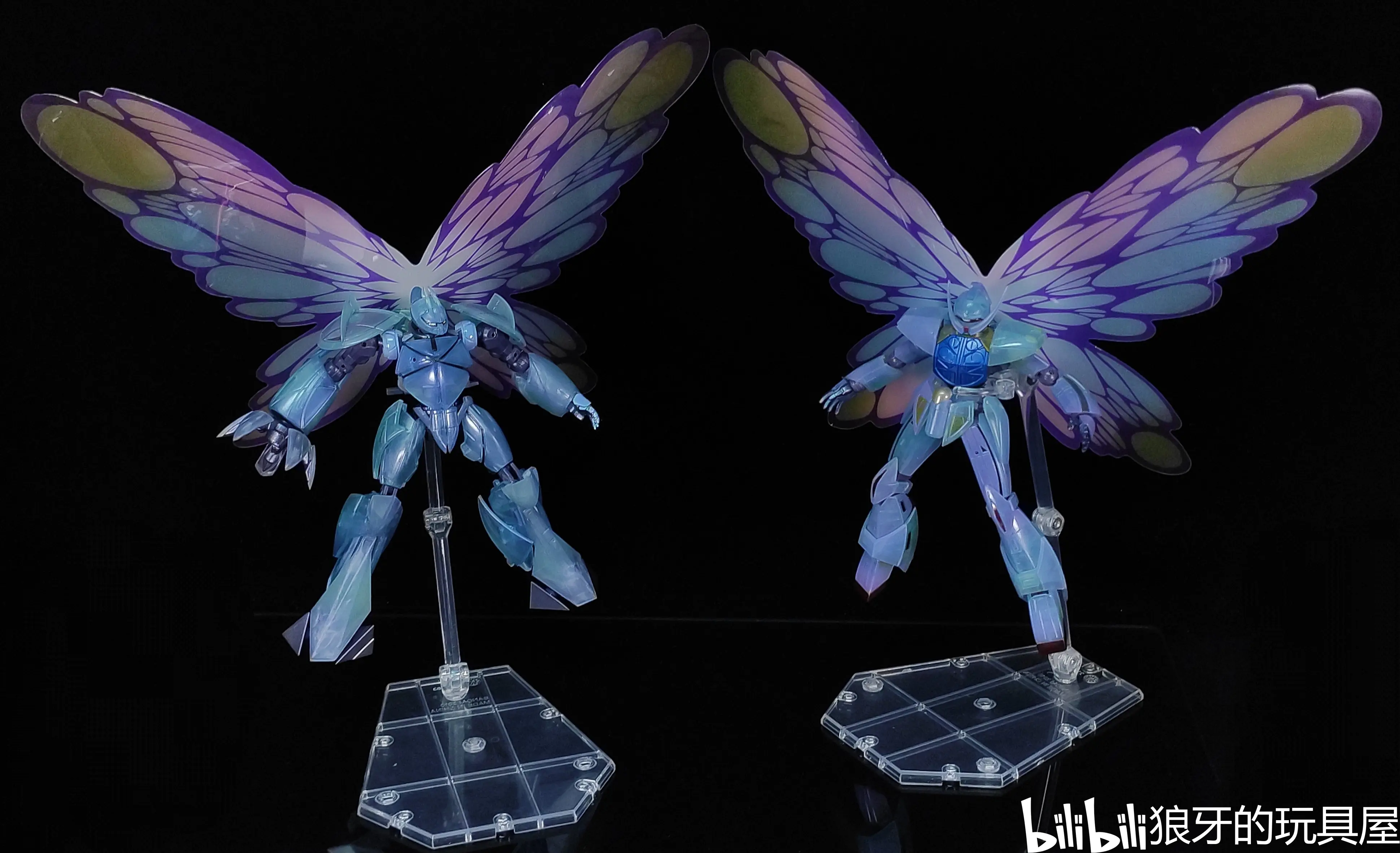 【狼牙测评】robot魂 月光蝶对决套装 倒a高达 倒x 彩透版 - 哔哩哔哩