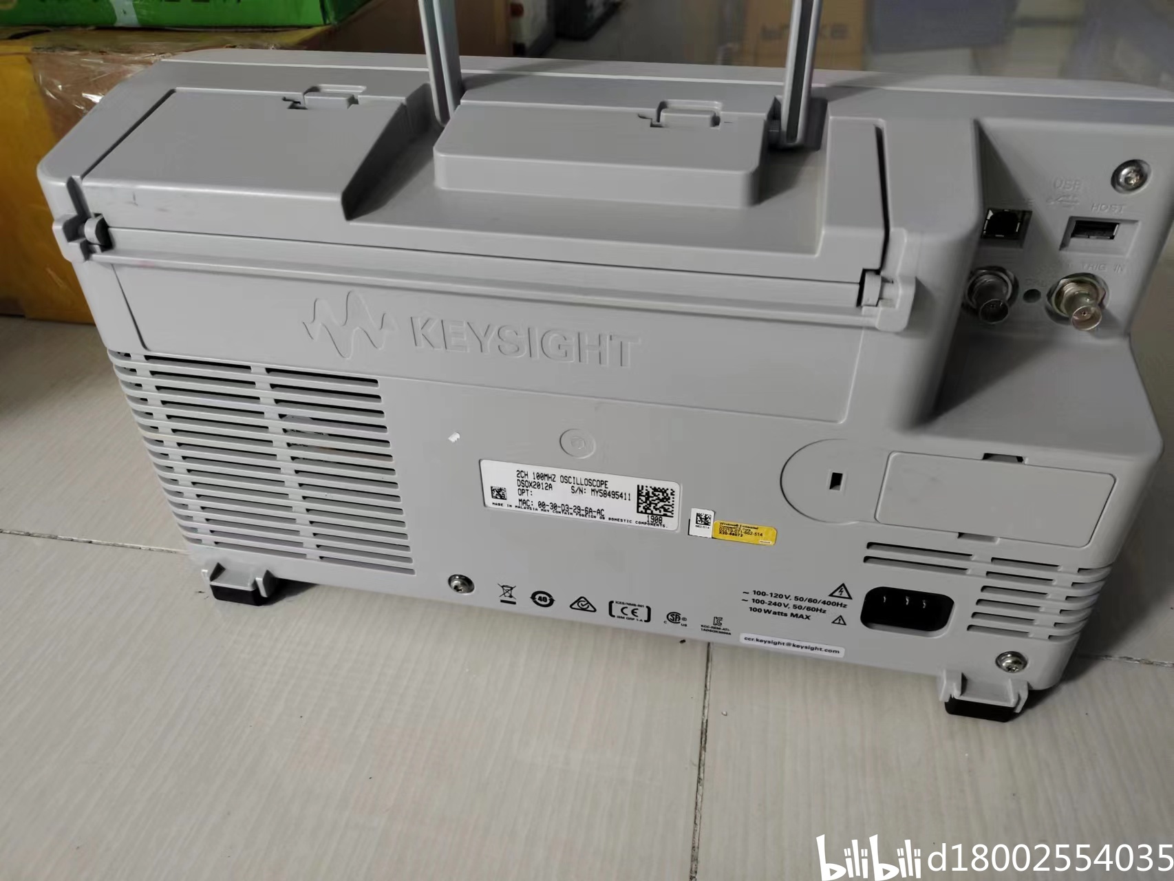 是德科技KEYSIGHT DSOX2012A 100M 2通道 - 哔哩哔哩