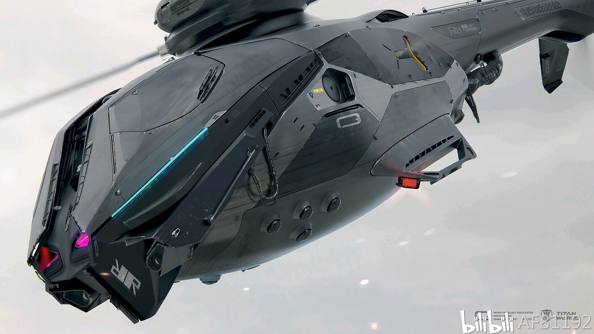未来科幻武装直升机图片