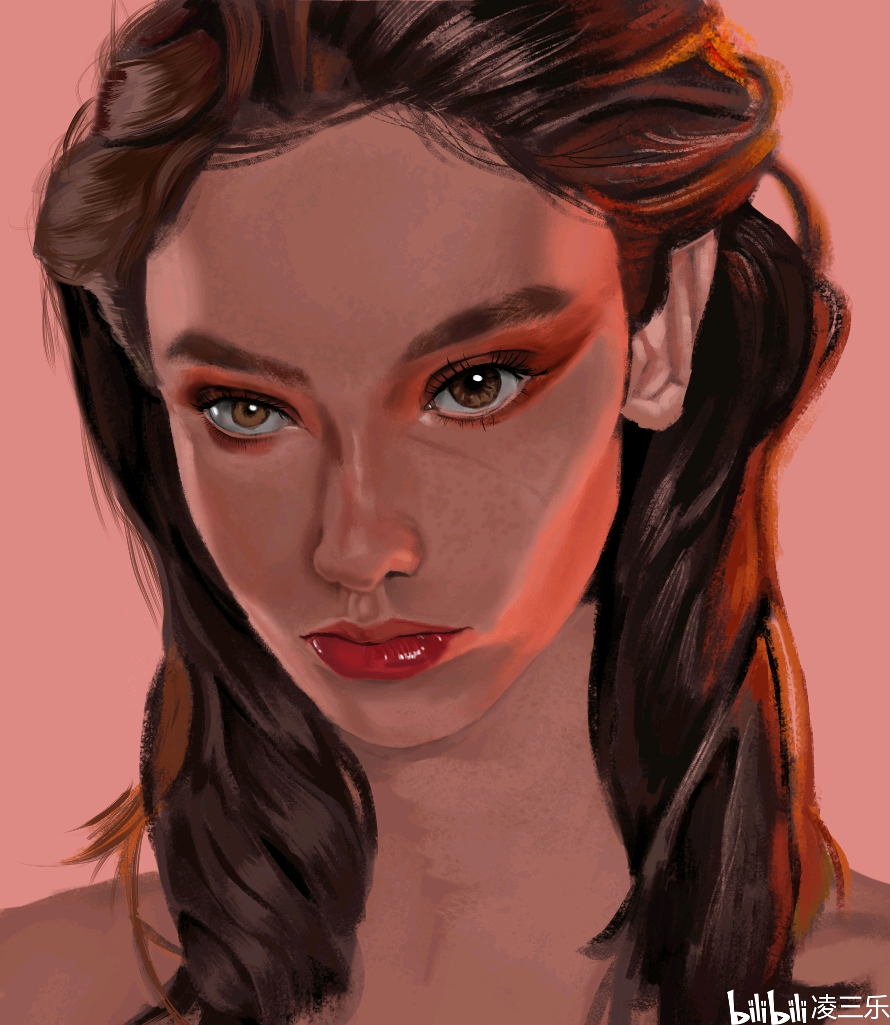 画渣画人头临摹,10月临摹20/30