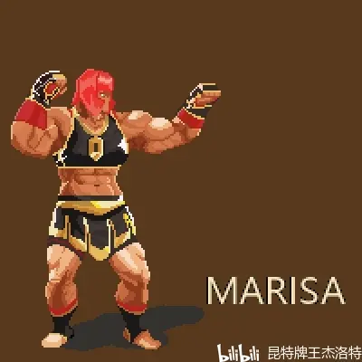 《街霸6》整点像素画人物