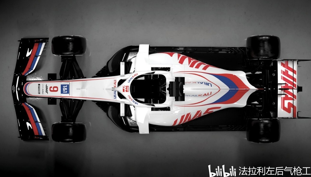 哈斯f1车队2021赛季vf21涂装发布 - 哔哩哔哩