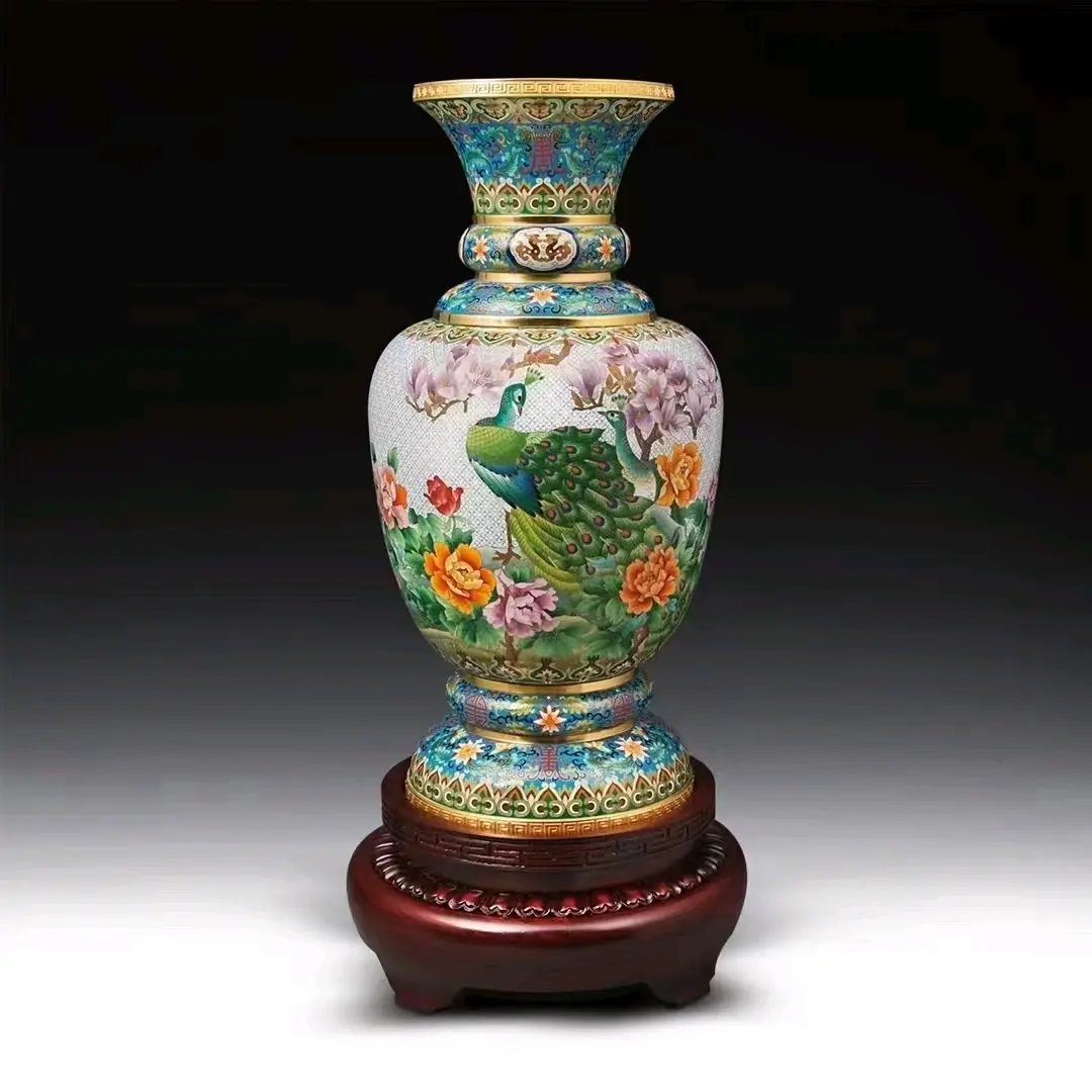 十大元首国礼景景泰蓝:盛世欢歌,和平尊,四面方尊,八骏马赏瓶,繁花