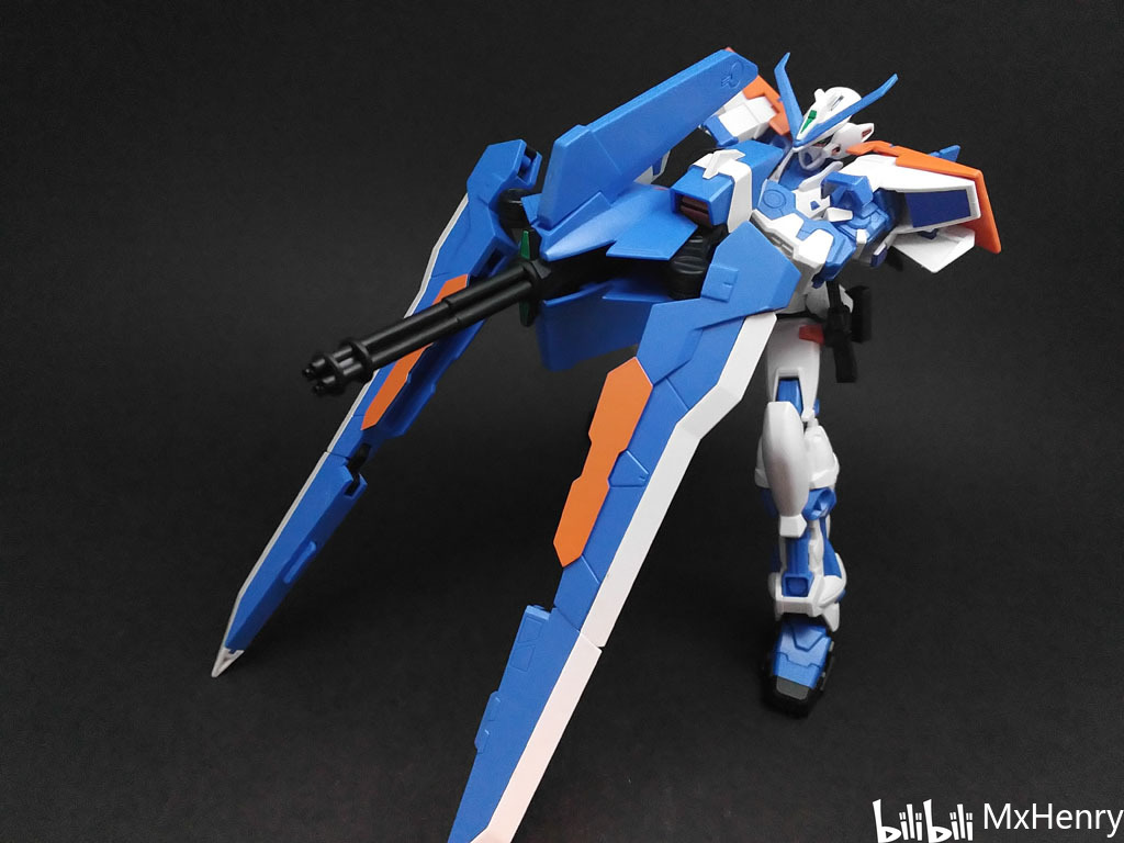 【模玩分享】万代hgseed mbf-p03 异端高达蓝色机二型l