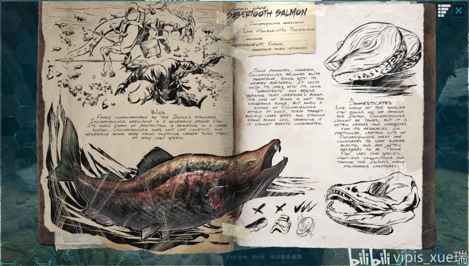 方舟生存进化生物篇 腔棘鱼 食人鱼 剑齿鲑鱼 哔哩哔哩