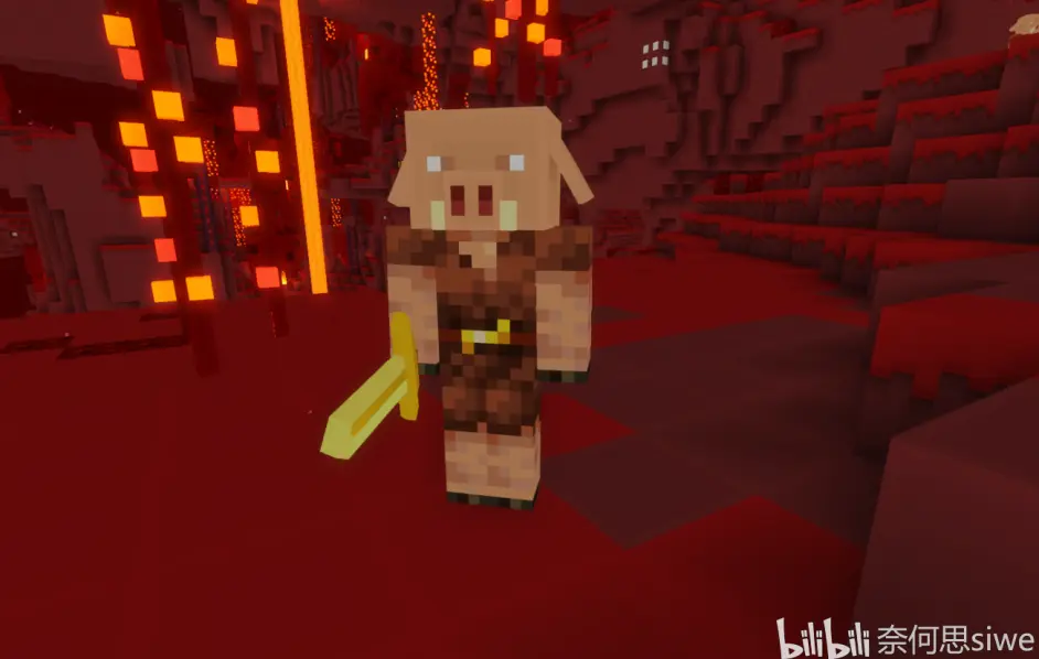 Minecraft我的世界最全生物百科 猪灵 哔哩哔哩