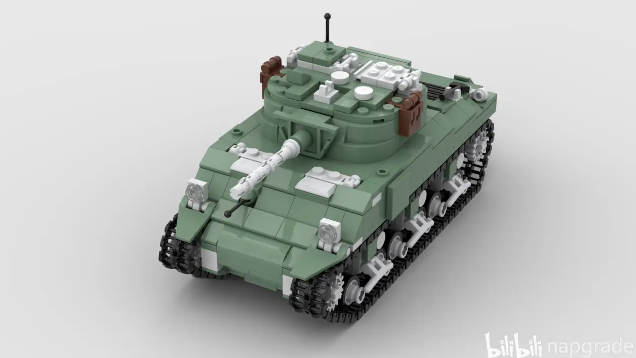 【乐高moc】m4a3 sherman 谢尔曼中型坦克