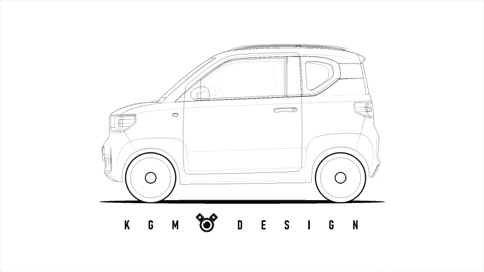 网红热车五菱 宏光mini Ev车身外观轻度改装设计 养眼一下 哔哩哔哩