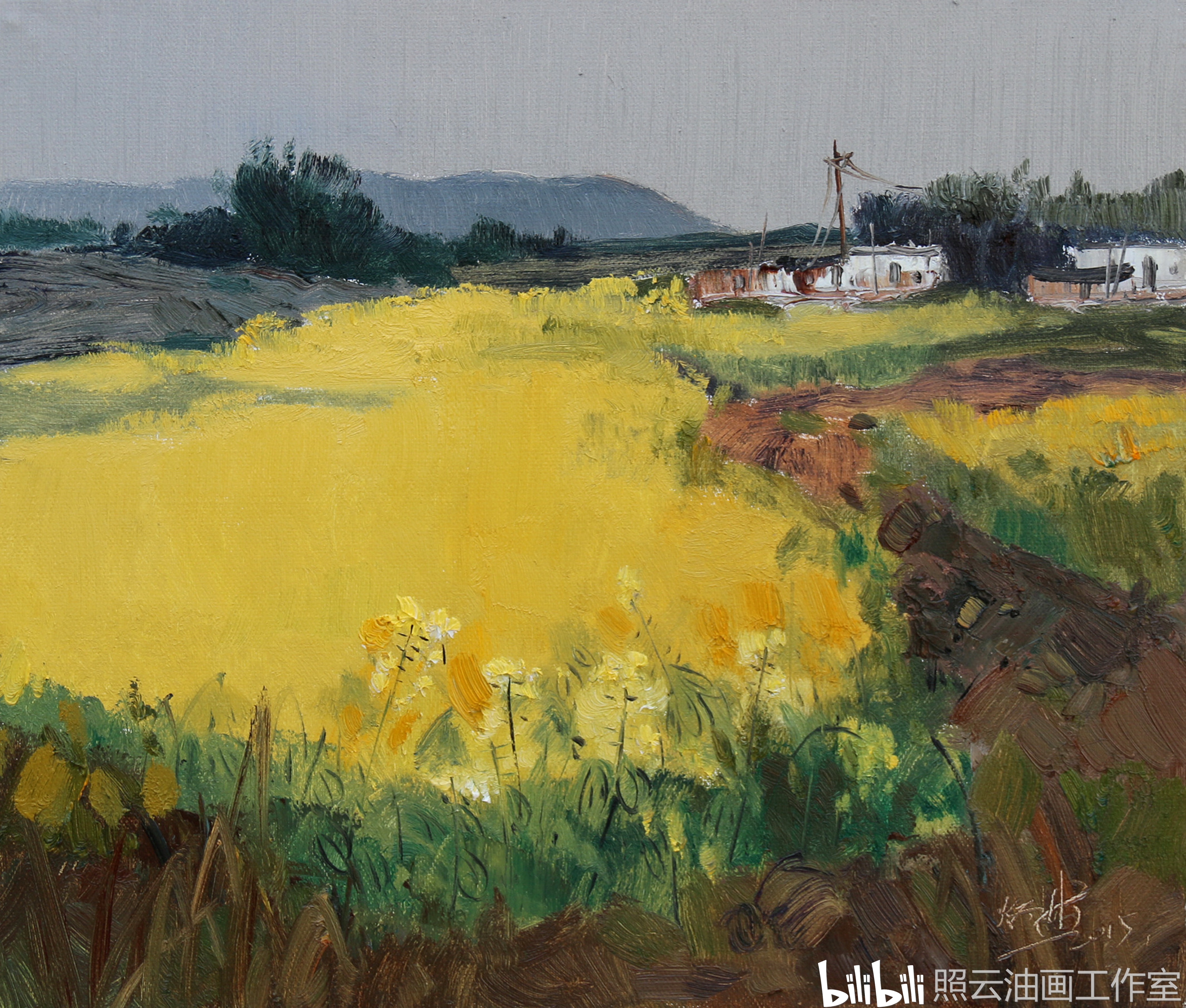 杰出的青年画家张炳林油画作品