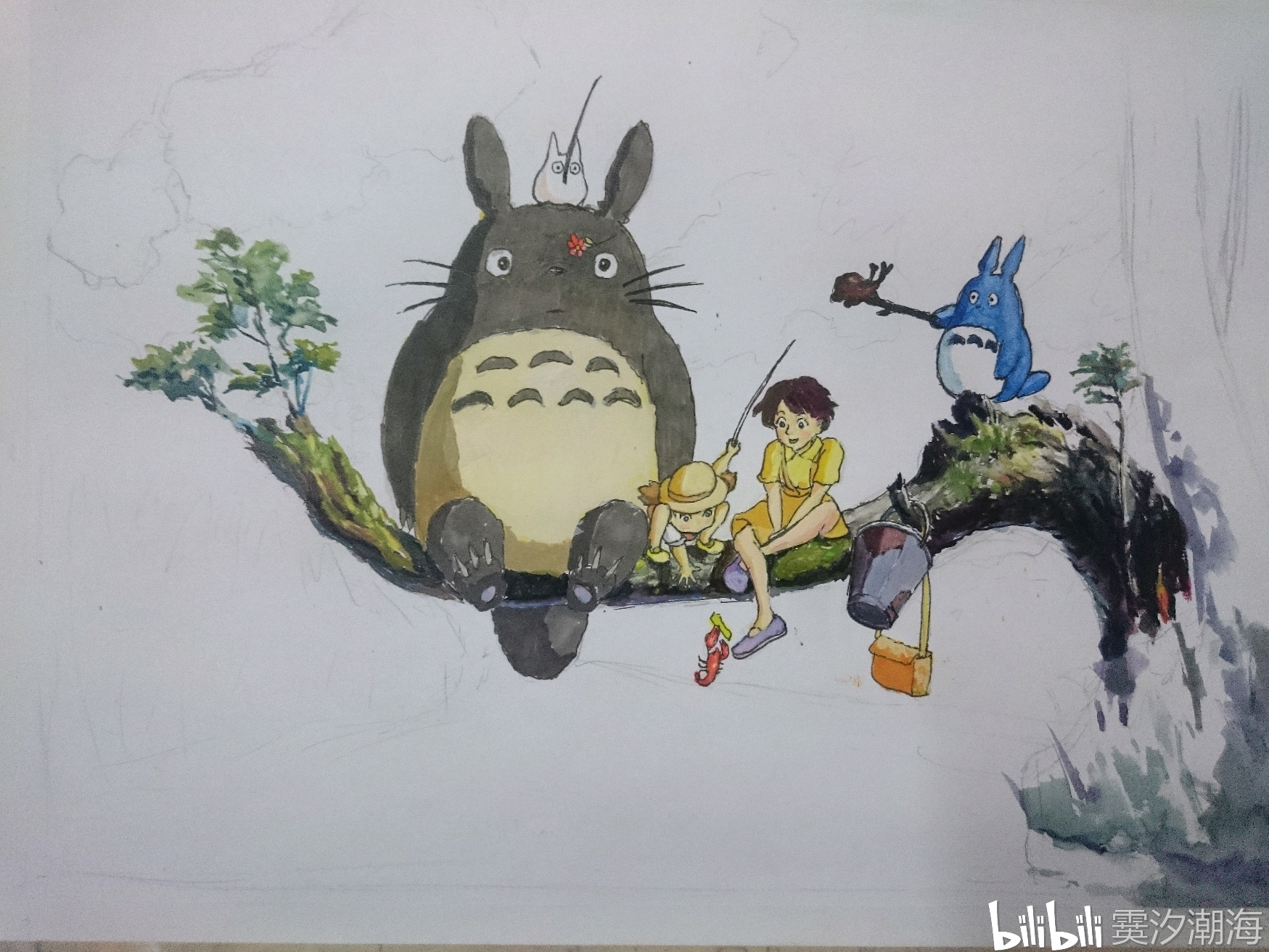 画一张龙猫(含过程)