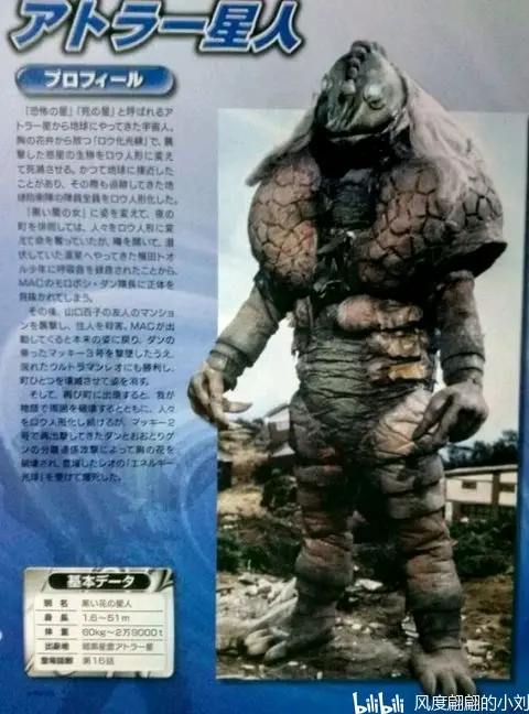 6米→51米体重:60公斤→2万9千吨出生地:暗黑星云·阿特拉星人类态