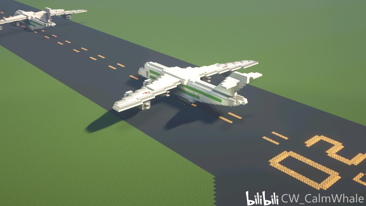 准备起飞的运输机
