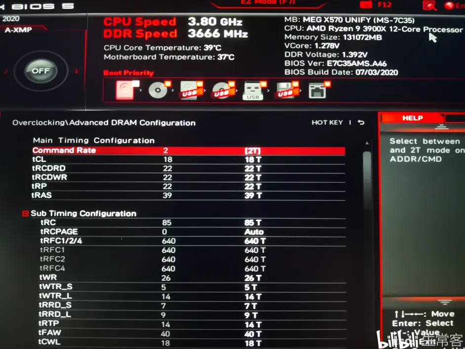128gb 32g 4 阿斯加特真香条超频3800mhz的深度解析 颗粒为d9xpf 时序18 25 25 58 哔哩哔哩
