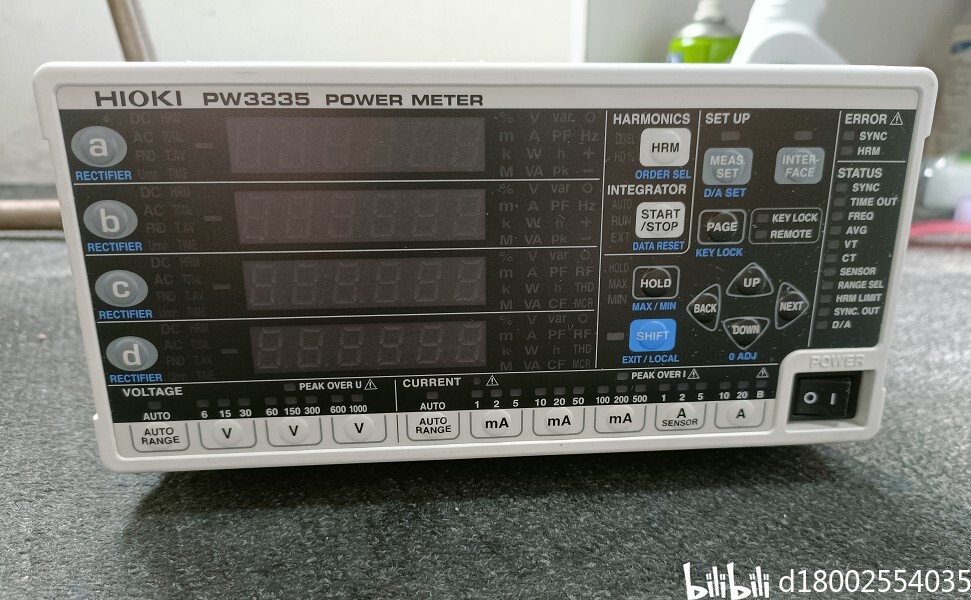 日置HIOKI PW3335功率计 哔哩哔哩