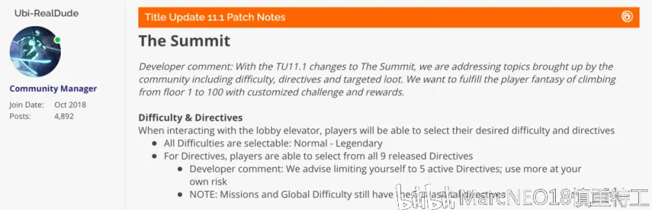 全境封锁2 Title Update 11 1 正式版更新说明文档中英文对照版 哔哩哔哩