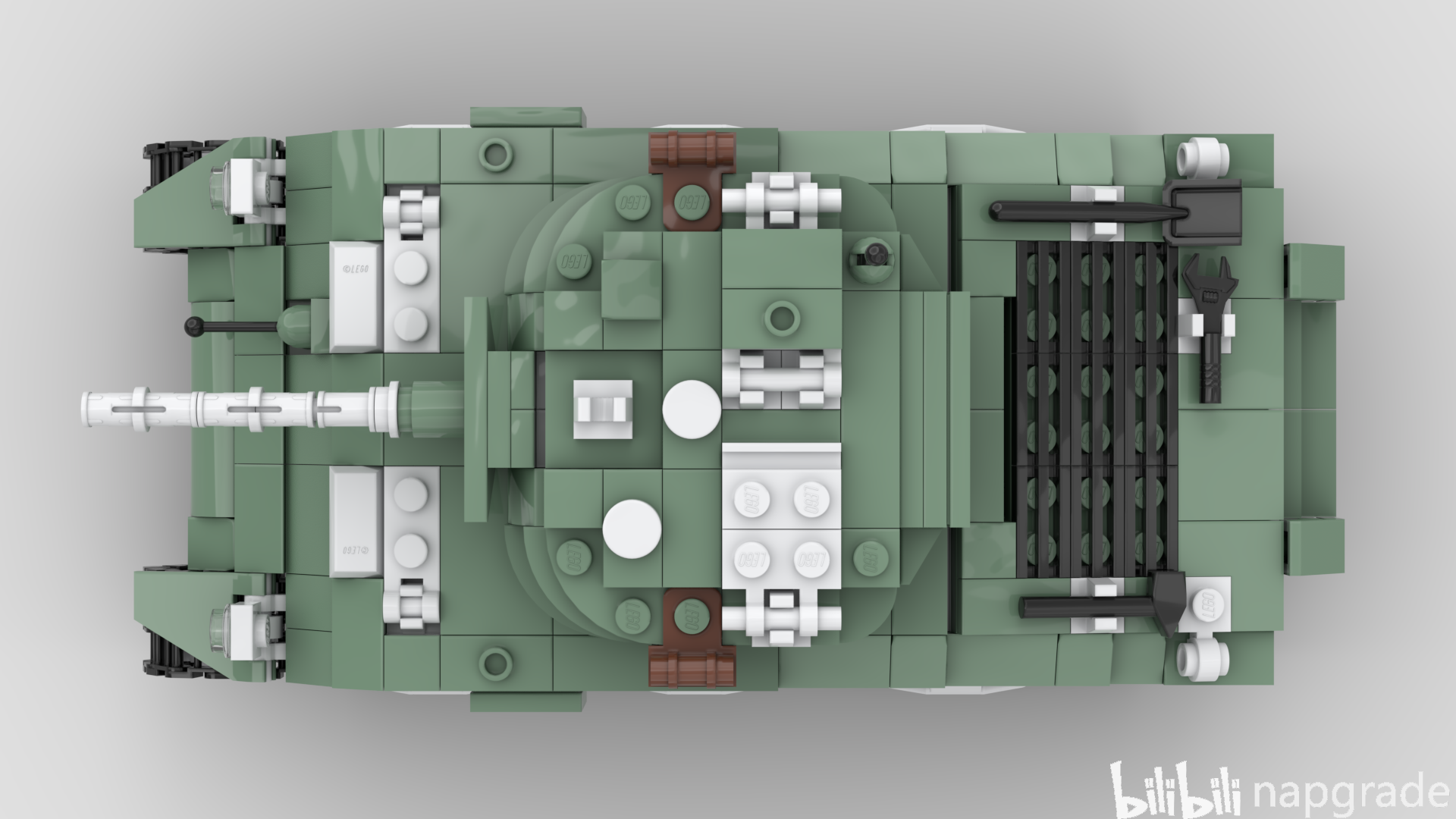【乐高moc】m4a3 sherman 谢尔曼中型坦克