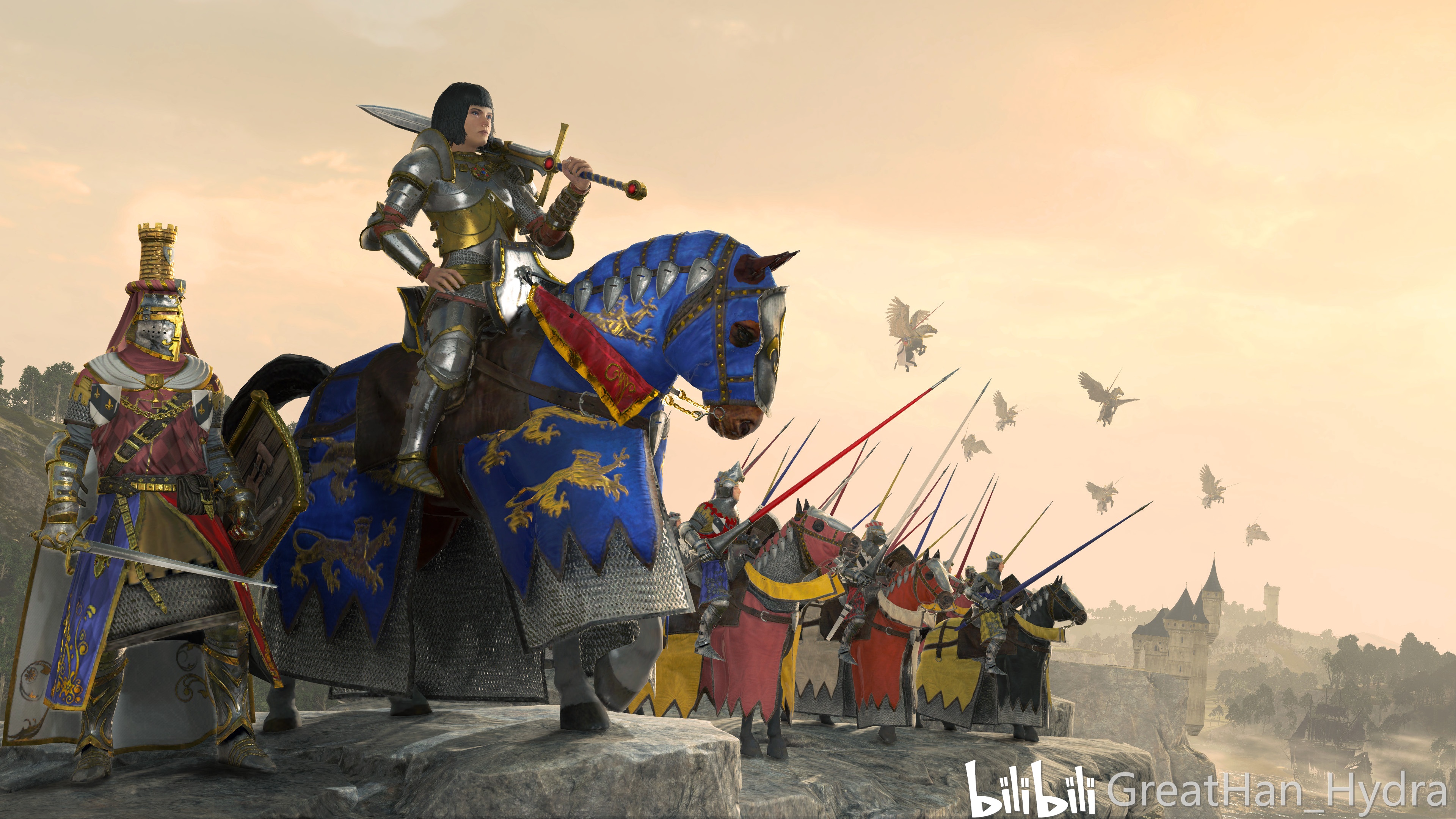 中古战锤战锤里的圣女贞德赫潘丝德里昂尼斯与她的骑士团