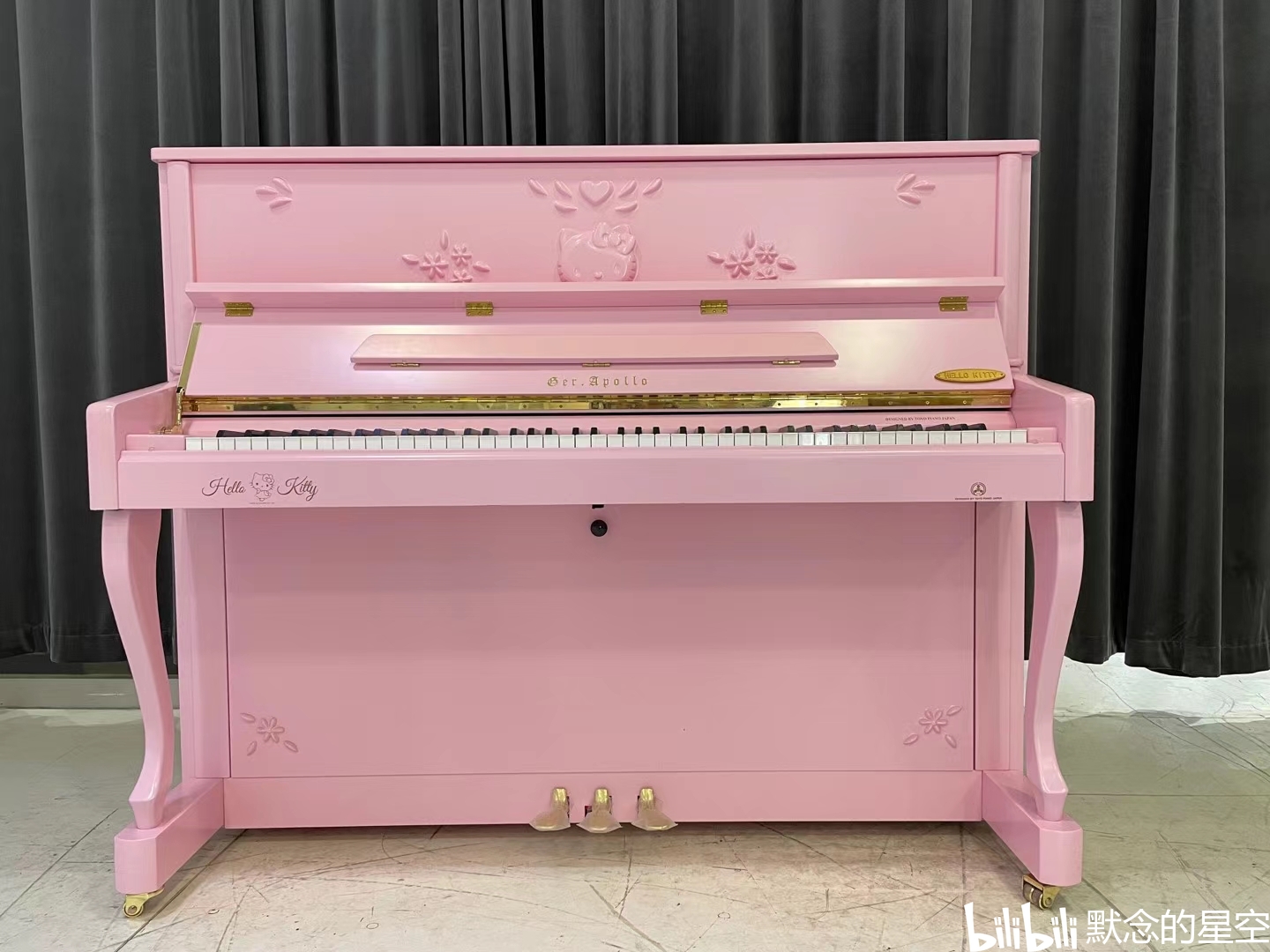 apollo 阿波罗钢琴】型号:hak123粉色确实好看,萌萌哒#钢琴# #纯音乐